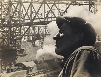 (INDUSTRY) A striking, arty group of 12 dramatic photographs of industrial scenes by Gordon Coster, Arnold Eagle, Ansel Adams, and othe